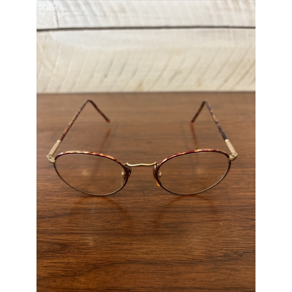 GIORGIO ARMANI EYEGLASSES 186-721 TORTOISE FINISH METAL Frames Italy 51-20-145